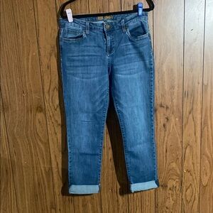 Kut from the Kloth Blue Ankle Cropped Jeans